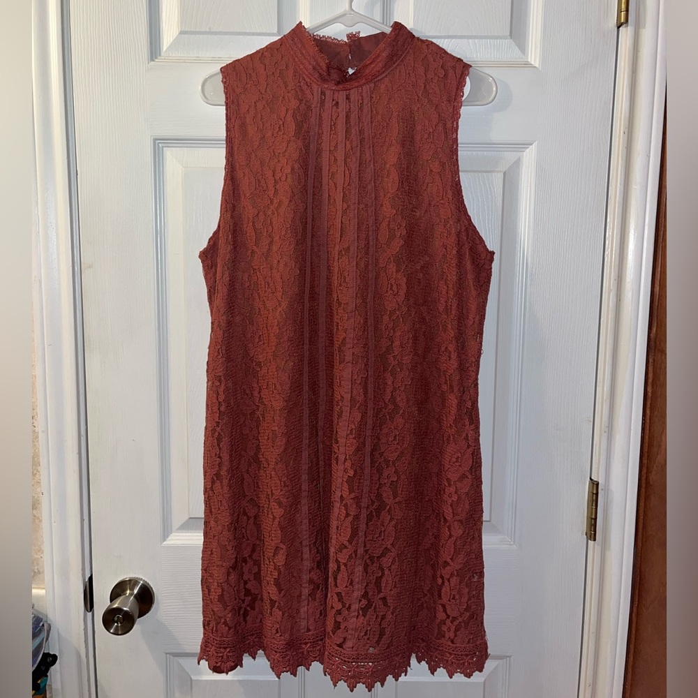 Auburn Lace Dress